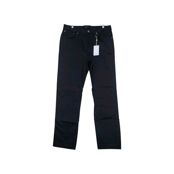 NWT Quince Mens Comfort Stretch Traveler 5-Pocket Pants - Casual Black 35X34 - Picture 6 of 14